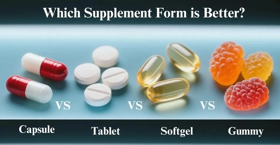 nsert a supplement format comparison table
