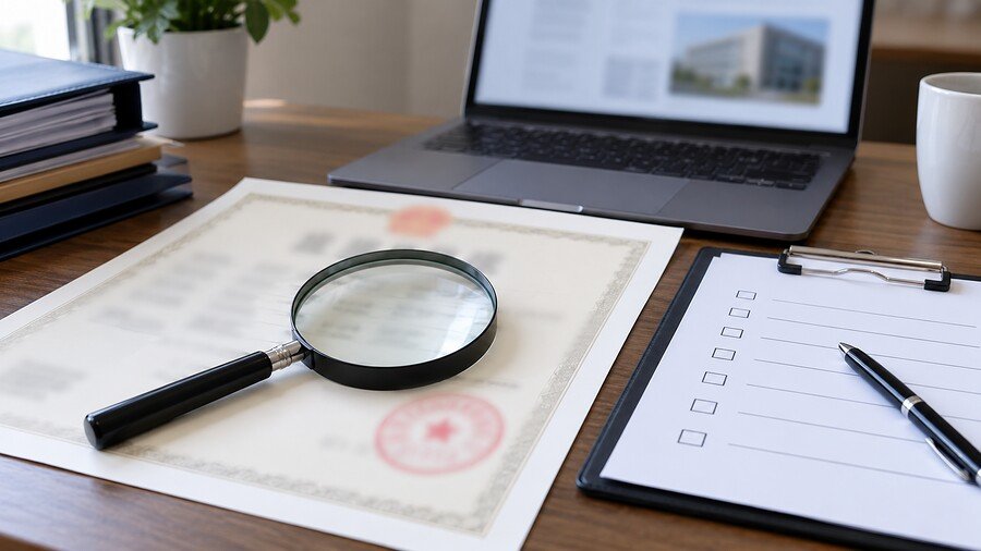 Chinese supplier business license