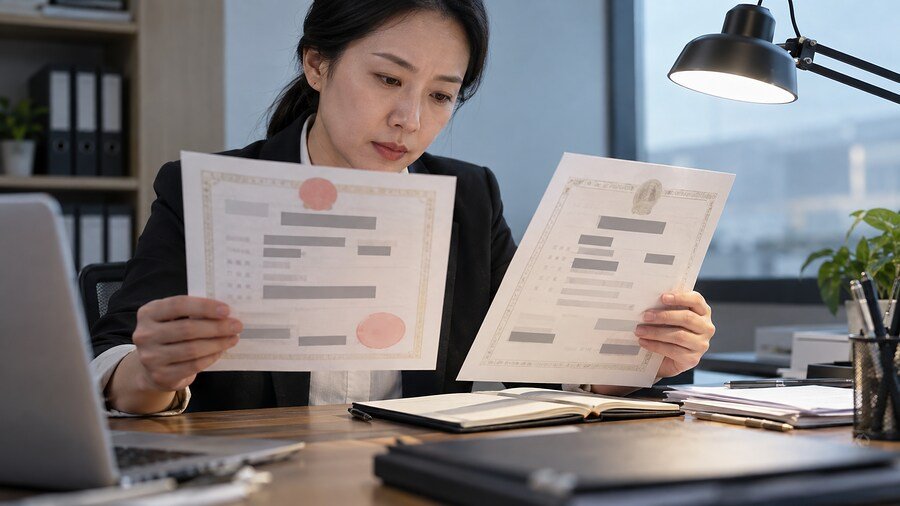 Chinese supplier business license