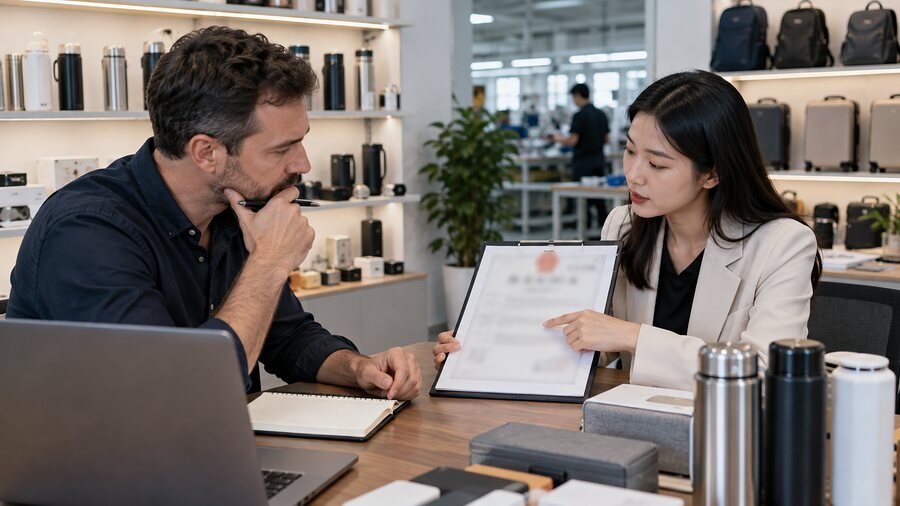 Chinese supplier business license
