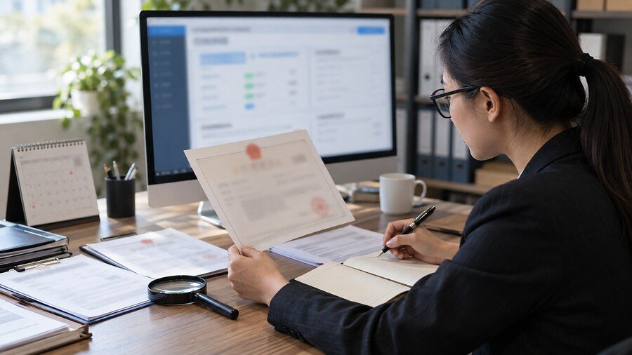 Chinese supplier business license
